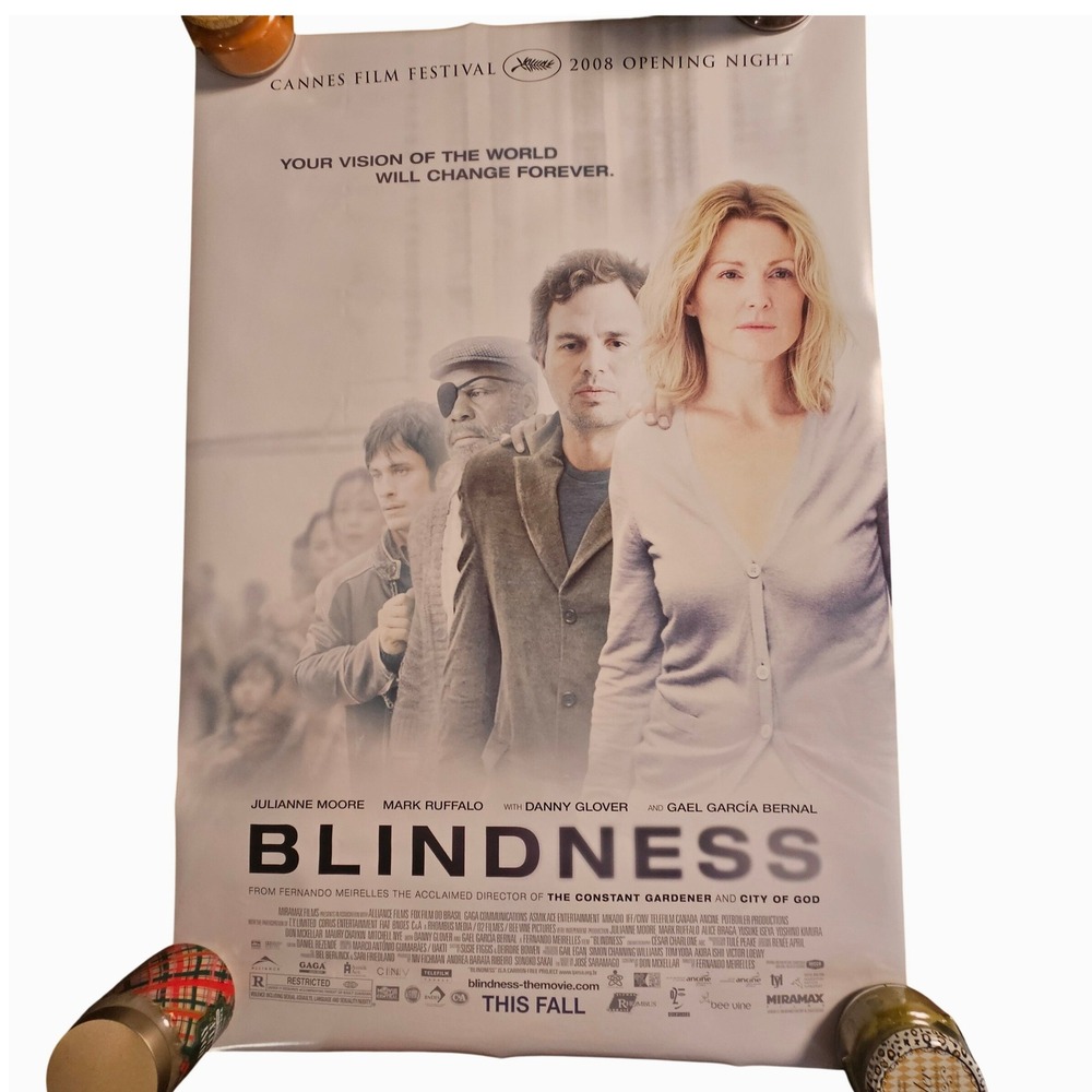 Blindness 2008 Original Movie Poster 27x40 Julianne Moore Mark Ruffalo D/S